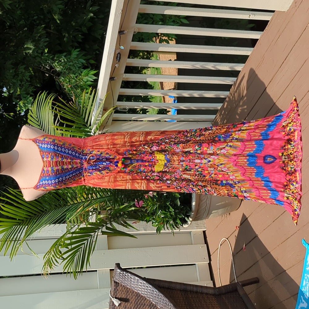 Shahida Parides Silk Maxi Dress NWOT